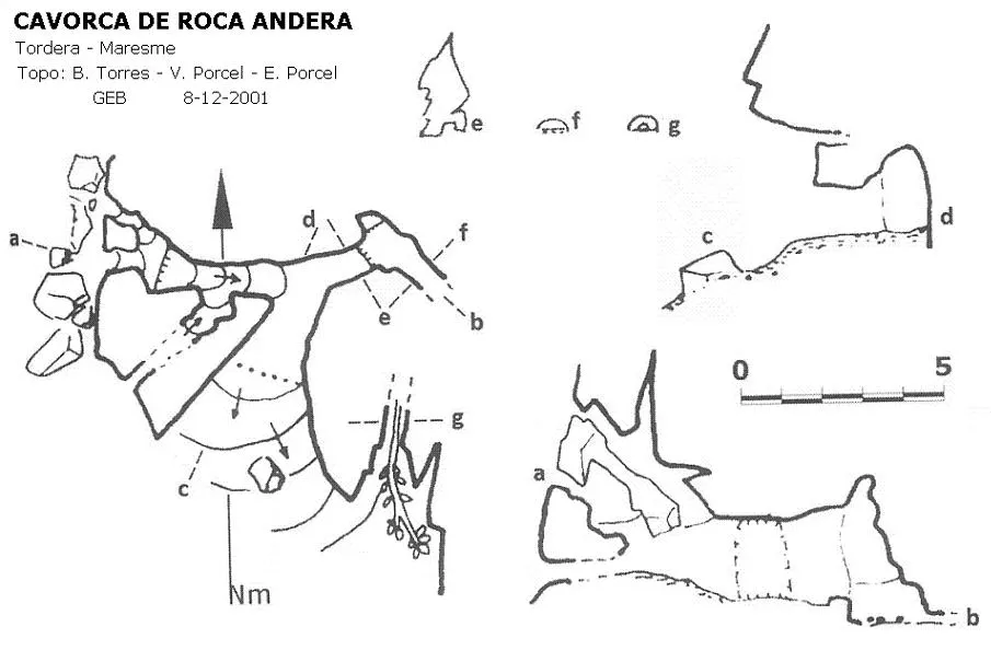 Cavorca de Roca Andera - Topografia, Tordera, Maresme