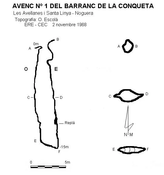 Avenc Nº1 del Barranc de la Conqueta