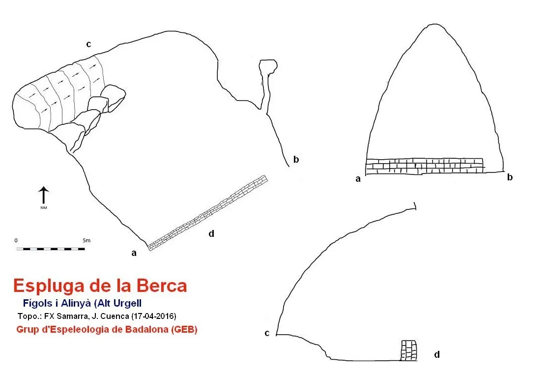 Espluga de la Berca - طبوغرافيا, Fígols i Alinyà, Alt Urgell