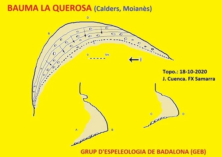 Bauma de la Querosa - Topografia, Calders, Moianès