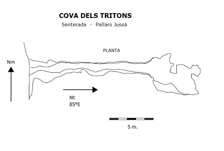 Cova dels Tritons - Topography, Senterada, Pallars Jussà