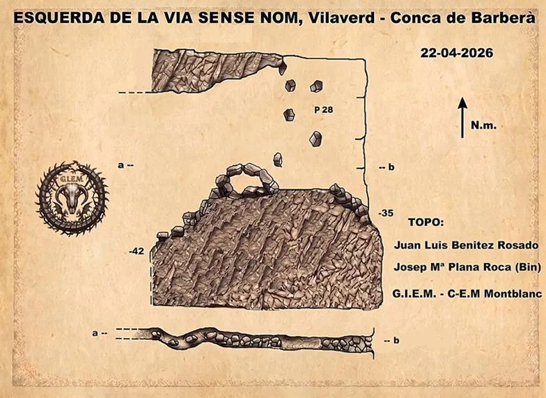Esquerda de la Via Sense Nom - Topografia, Vilaverd, Conca de Barberà