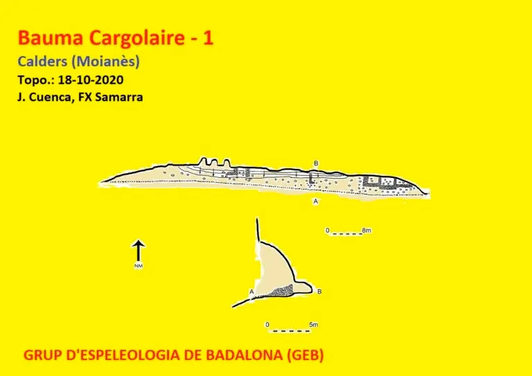 Baumes del Cargolaire - Topografia, Calders, Moianès