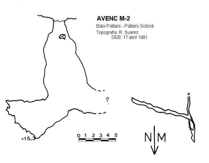 Avenc M-2 - Topografia, Baix Pallars, Pallars Sobirà