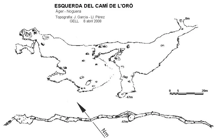 Esquerda del Camí de l'oró - Topography, Àger, Noguera