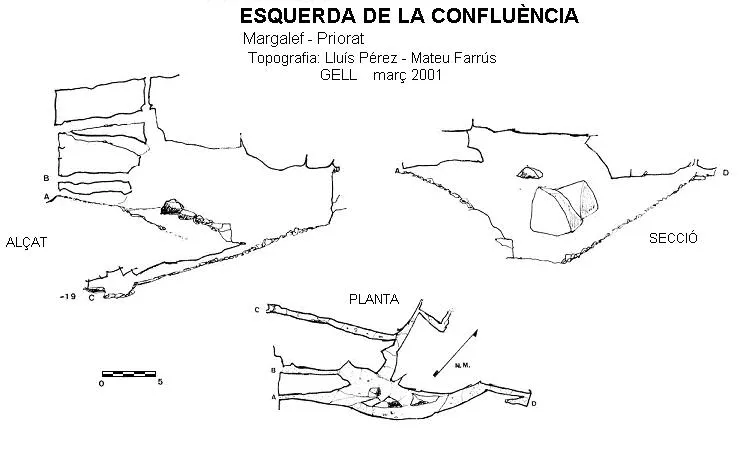 Esquerda de la Confluència - Topography, Margalef, Priorat
