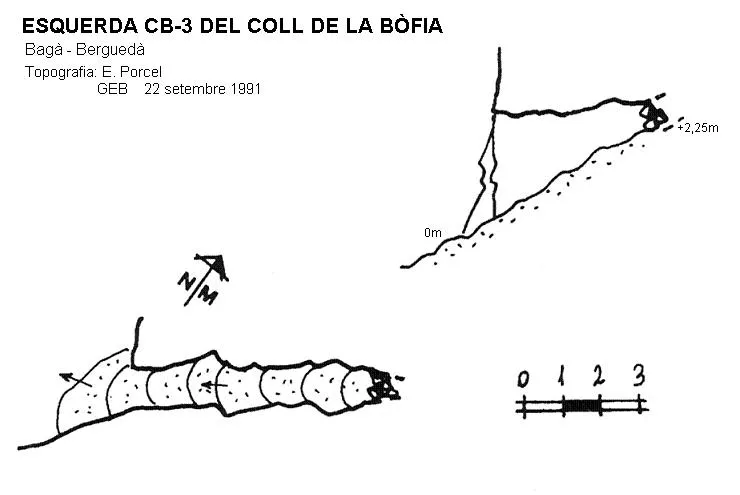 Esquerda Cb-3 del Coll de la Bòfia