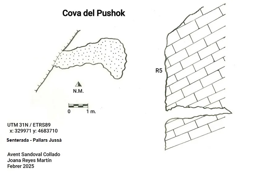 Cova del Pushok - Topography, Senterada, Pallars Jussà