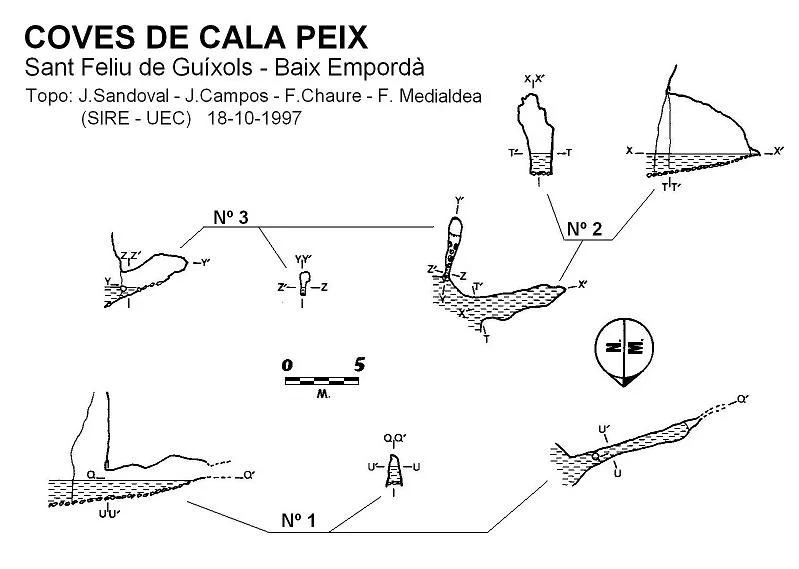Cova Nº2 de Cala Peix - Topography, Sant Feliu de Guíxols, Baix Empordà