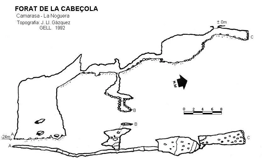 Forat de la Cabeçola - Topography, Camarasa, Noguera