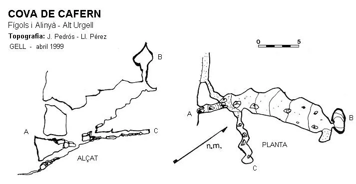 Cova de Cafern - Topography, Fígols i Alinyà, Alt Urgell