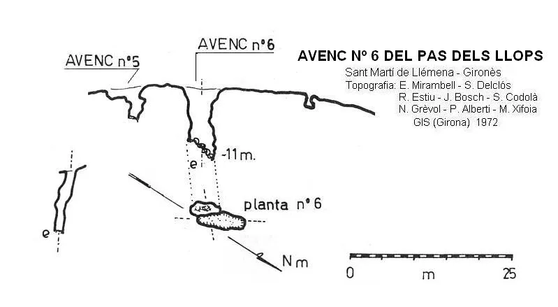 Avenc Nº6 del Pas dels Llops