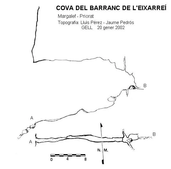 Cova del Barranc de l'eixarreí - Topography, Margalef, Priorat