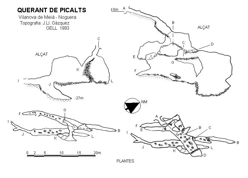 Querant de Picalts - Topography, Vilanova de Meià, Noguera