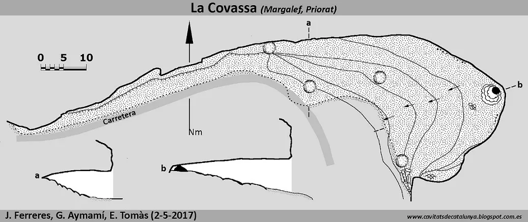 la Covassa - Topography, Margalef, Priorat