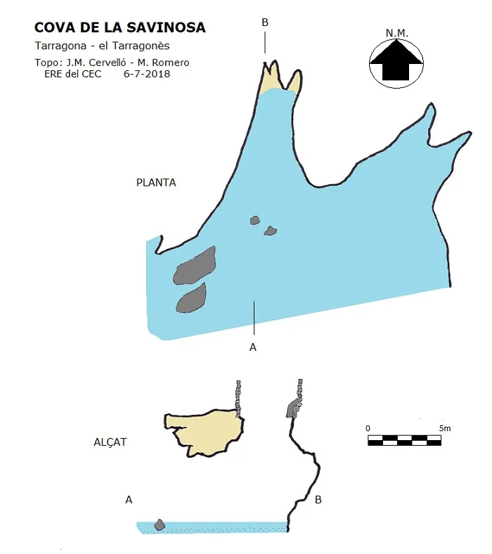 Cova de la Savinosa - Topographie, Tarragona, Tarragonès