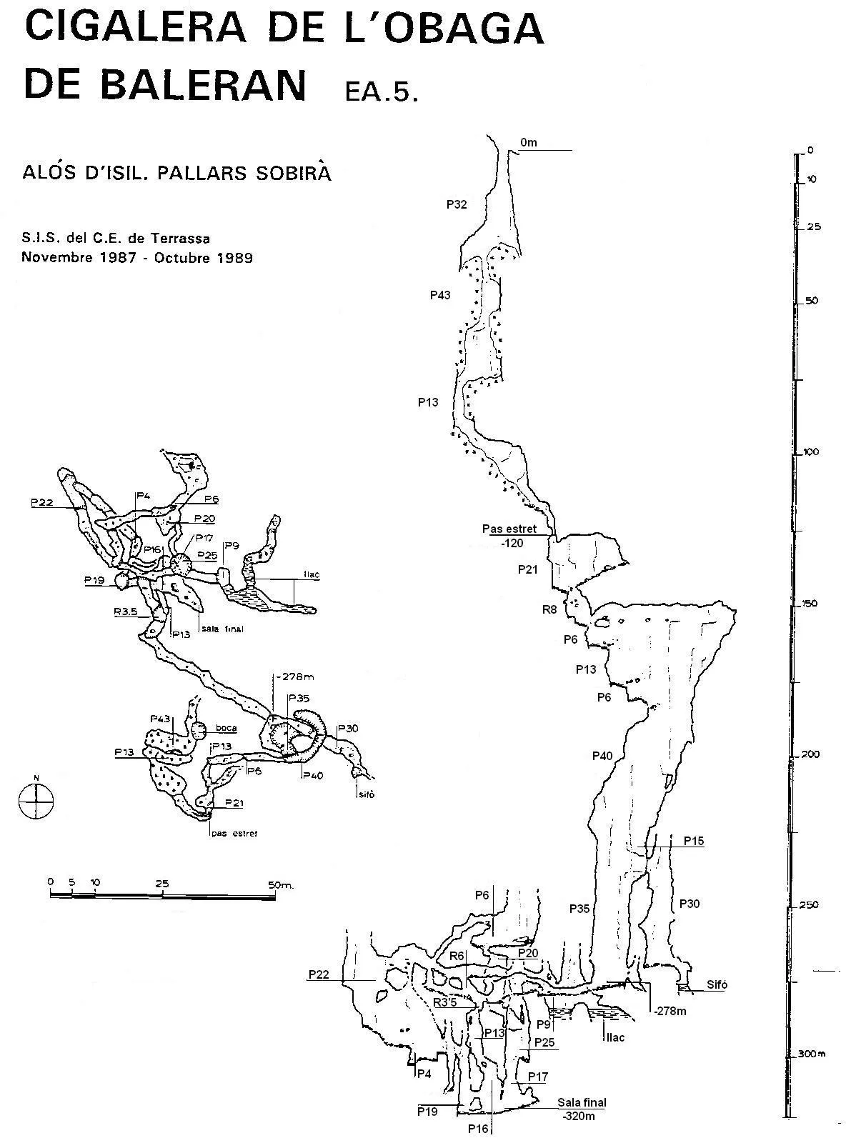 Cigalera de l'Obaga de Baleran - Topografia, Alt Àneu, Pallars Sobirà