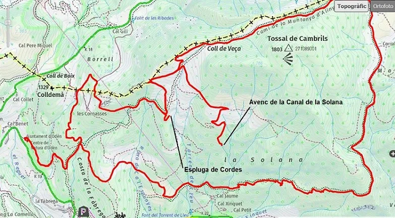 Avenc de les Canals de la Solana