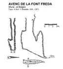 Avenc de la Font Freda - Miniatura 2, Mura