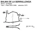 Balma de la Serrallonga - Miniatura 1, Mura